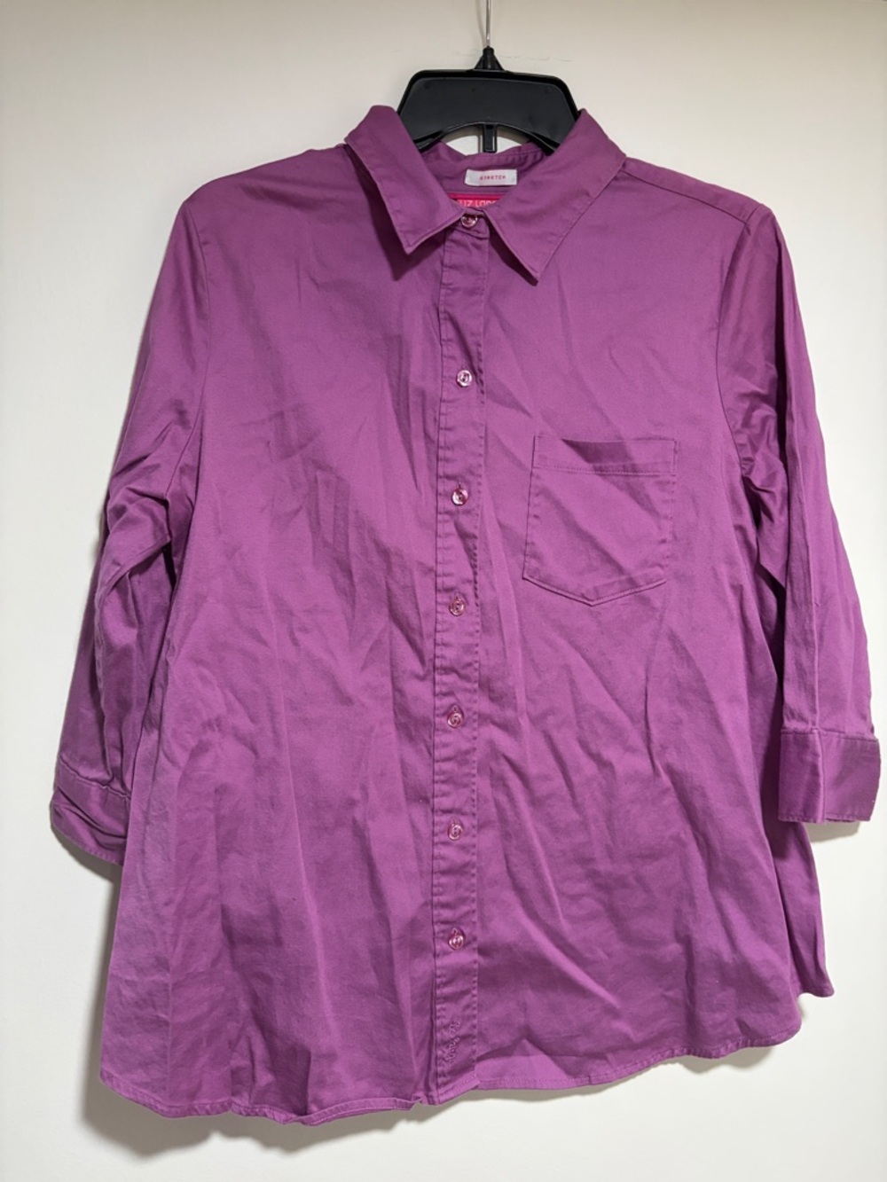Liz Lange Purple Button-Down Shirt